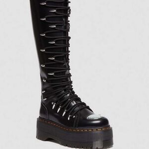 1B60 Max Lace Up Knee High Platform Boots